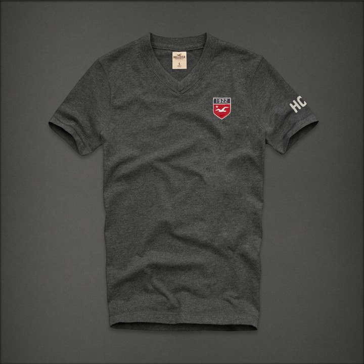 Tee shirt Hollister Homme Gris